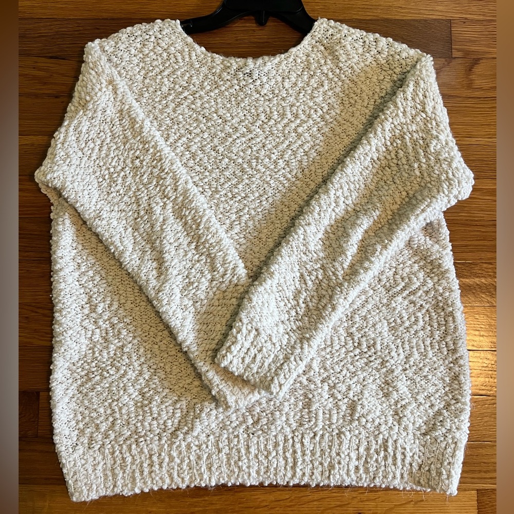 Oversized Long Sleeved Cotton Sweater